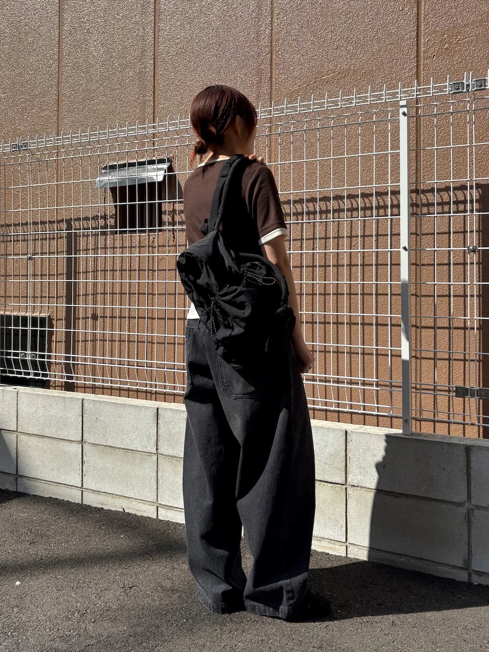 KBF 假2件 Two-tone Henley neck tee
