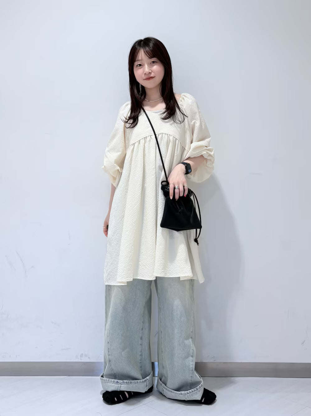 KBF Tucked Sleeve Mini Dress