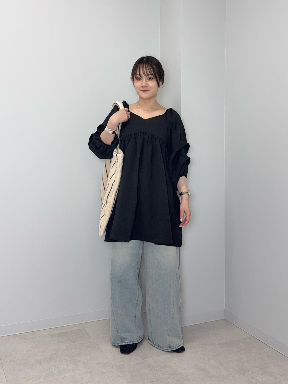 KBF Tucked Sleeve Mini Dress