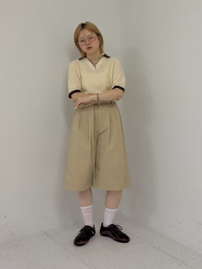 KBF Layered-look knit shirt