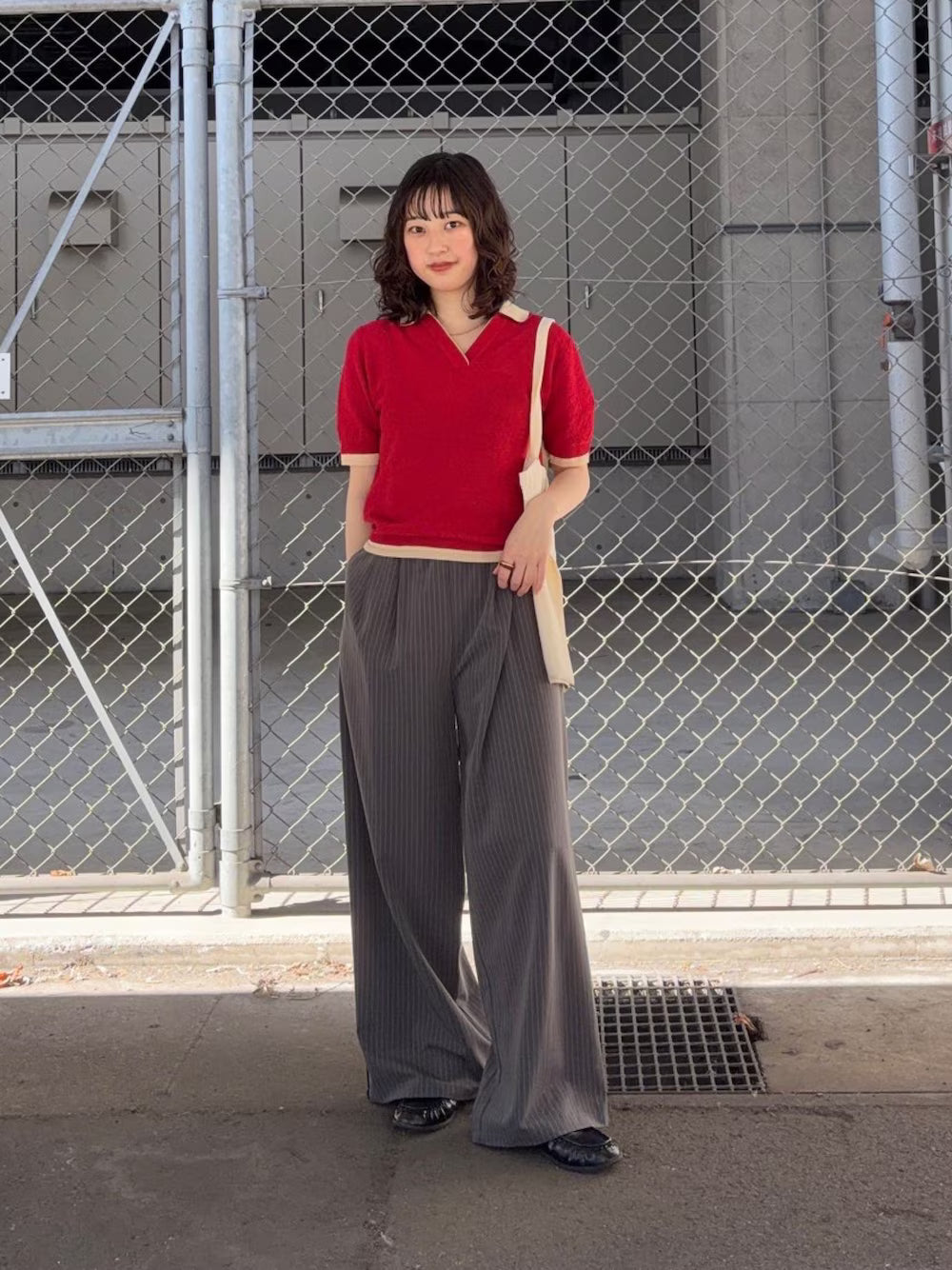 KBF Layered-look knit shirt