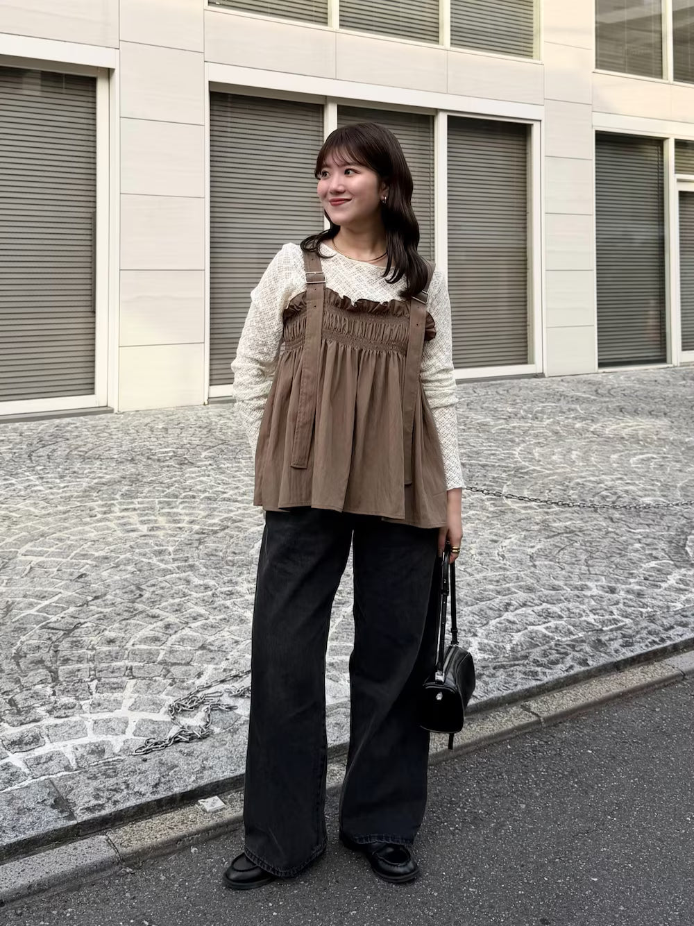 KBF Frilled gathered bustier