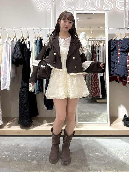 [長/短Version ]w closet Frill jacket - Image 52