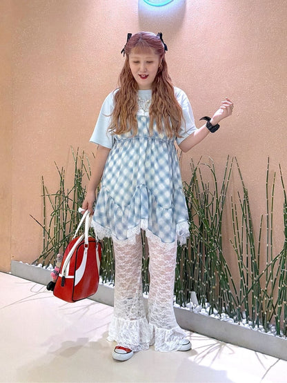 w closet sheer 格紋吊帶ops - Image 33