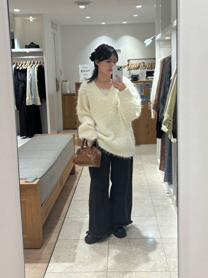 mystic Fluffy shaggy knit