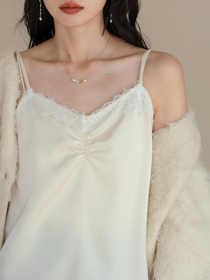 hinari Satin lace camisole