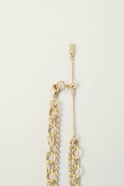 GOLDY Color Flower Charm Necklace