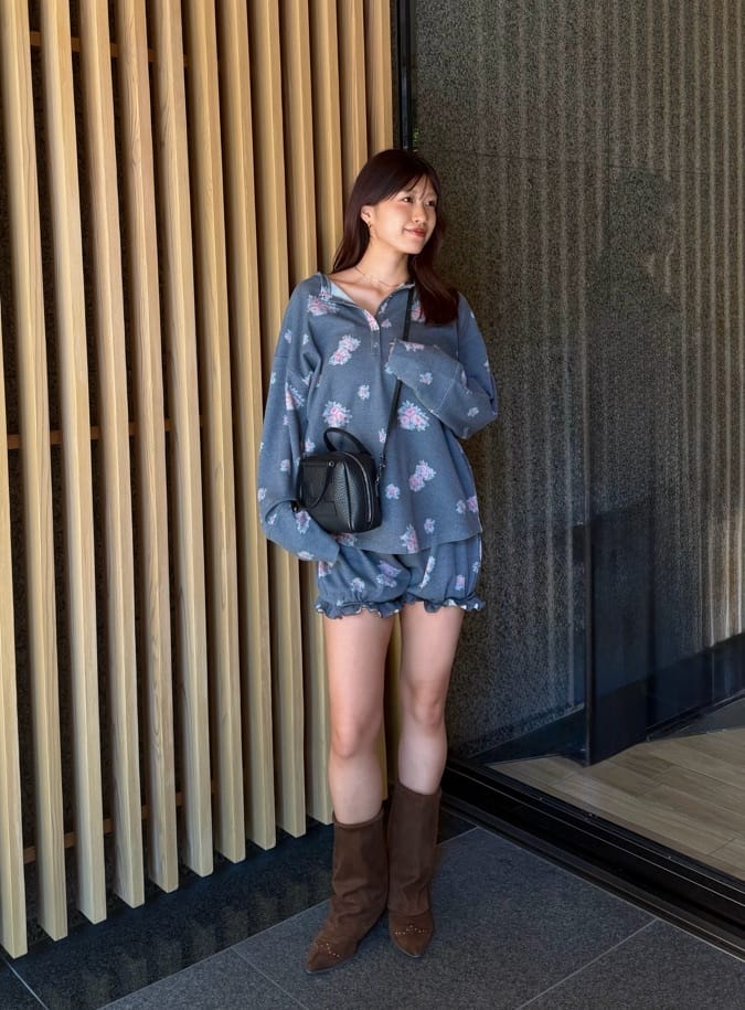 [純色/碎花] Kastane Waffle Pants - Image 50