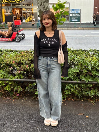[Set Fair Item #10] CHICO Pocket design wide-leg denim - Image 25