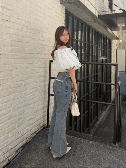 [Set Fair Item #5] CHICO 荷葉邊露肩balloon blouse - Image 34