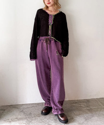 撞色 ribbon lace knit cardigan - Image 59