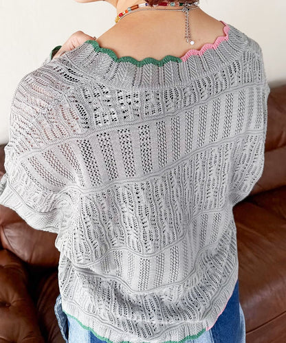 撞色 ribbon lace knit cardigan - Image 66
