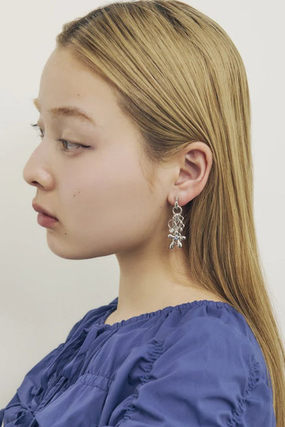 GOLDY Color Flower Charm Earrings