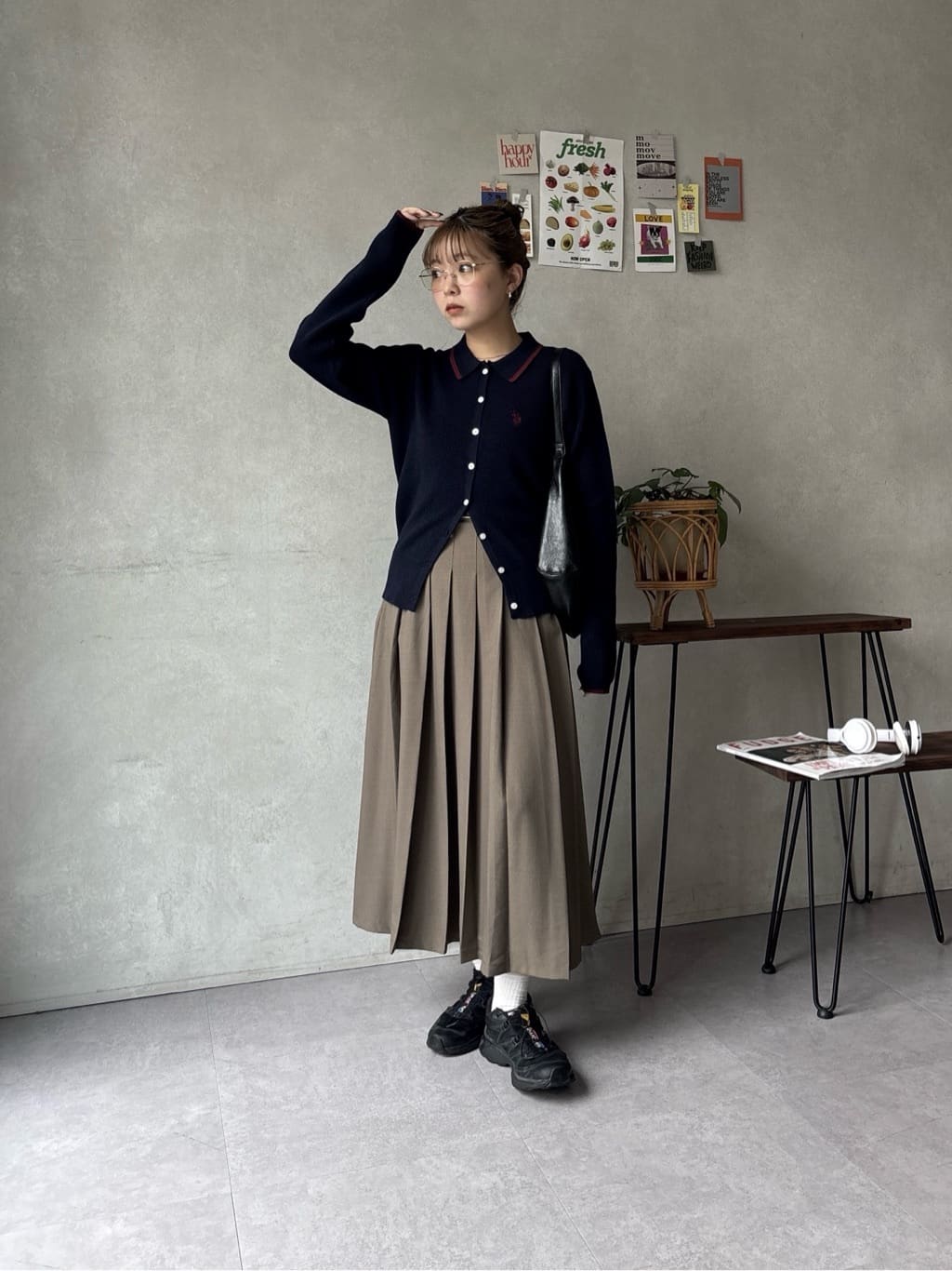 CPCM x U.S. POLO ASSN. Collared Knit Button Cardigan