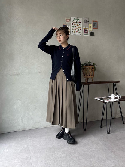 CPCM x U.S. POLO ASSN. Collared Knit Button Cardigan