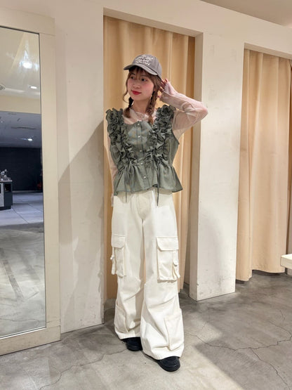 w closet Frilly sleeveless blouse - Image 88