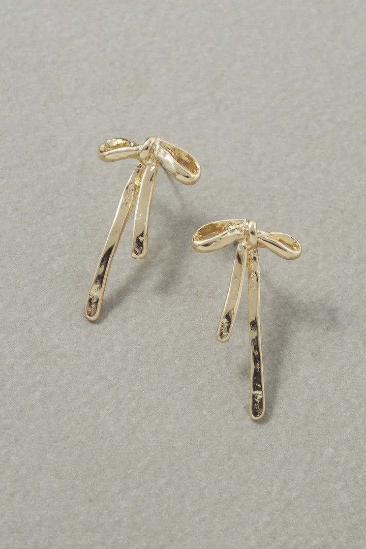GOLDY slim Ribbon Earrings