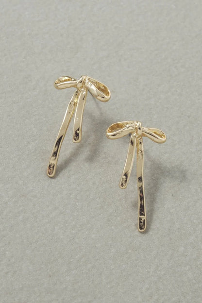 GOLDY slim Ribbon Earrings