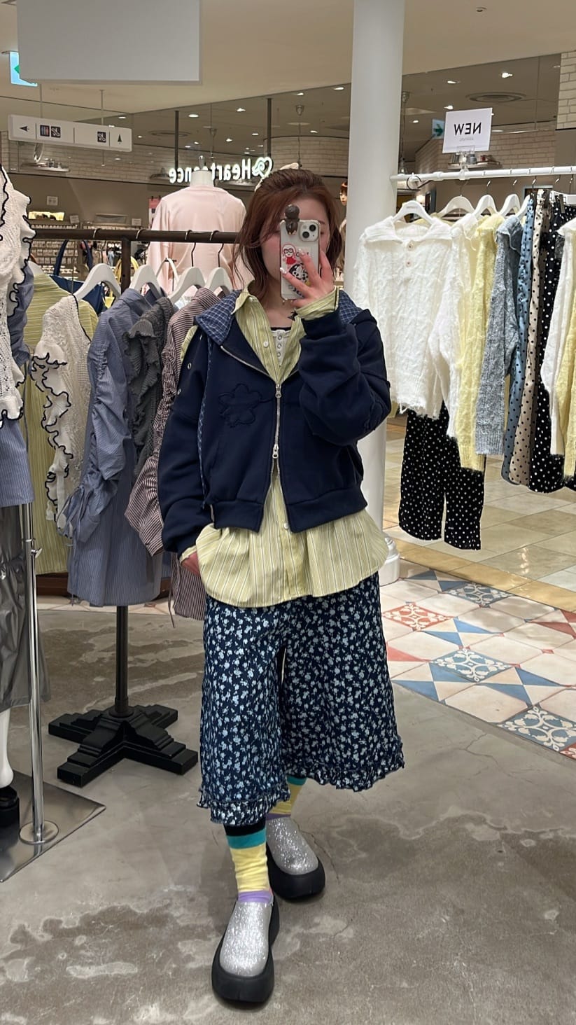 CIAOPANIC 褶皺袖條紋襯衫配TIE - Image 27