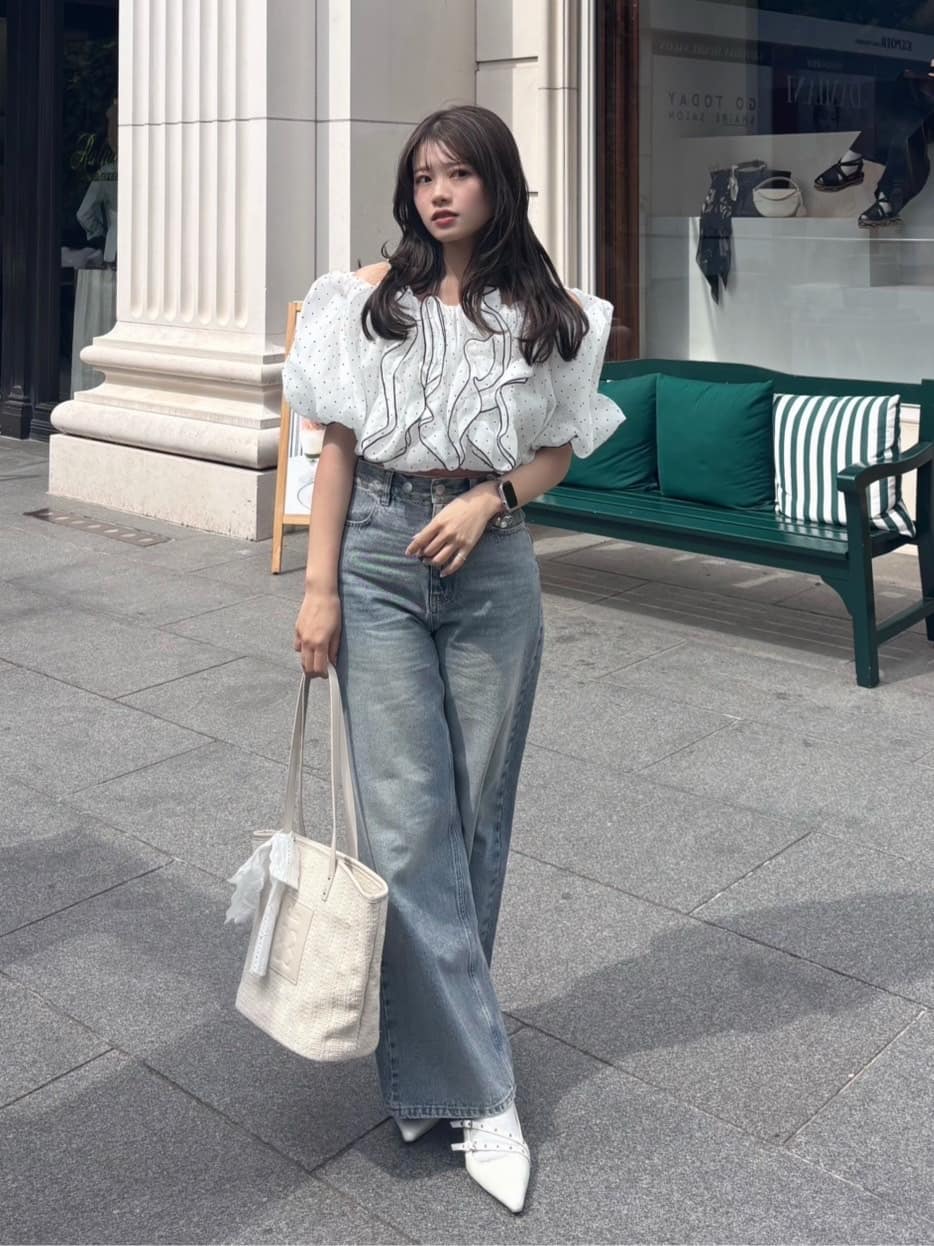 [Set Fair Item #5] CHICO 荷葉邊露肩balloon blouse - Image 37