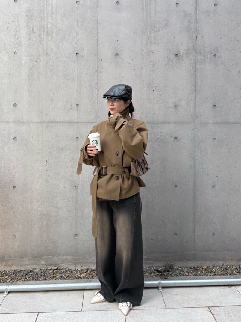 RAY CASSIN Short loose trench coat - Image 70