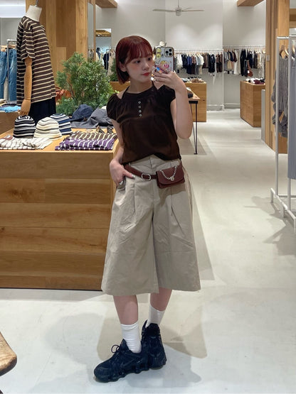 Kastane 羅紋修身掛脖露背Henley Tee - Image 66