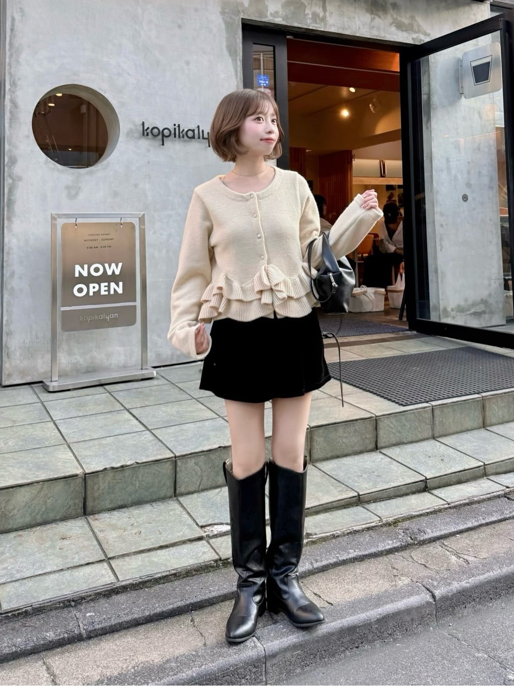 Kastane Peplum Knit Cardigan - Image 54