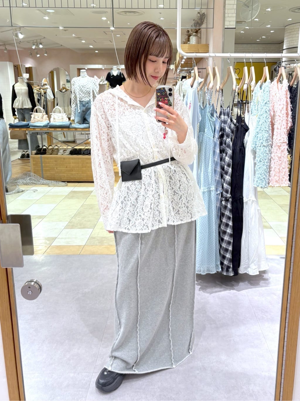 w closet 流線長版運動半裙 - Image 37