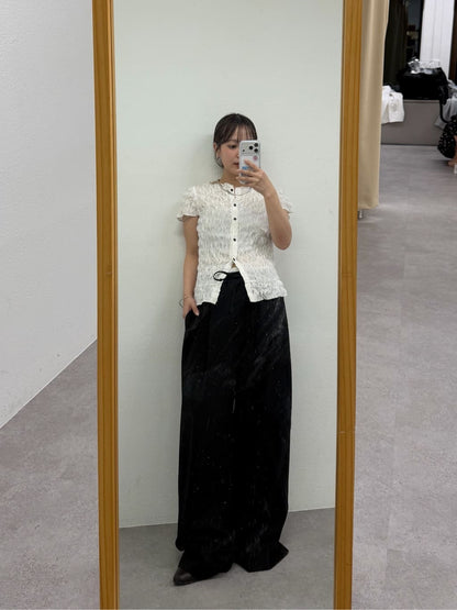 mystic Airy Shirring Blouse - Image 48