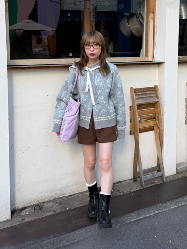 umm. By Discoat Floral cardigan with scarf - Image 34