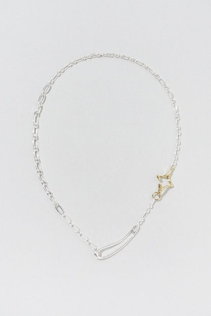 GOLDY Duo Link Chain Twinkle Necklace