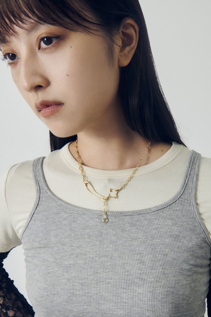 GOLDY Duo Link Chain Twinkle Necklace