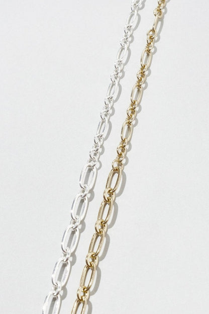 GOLDY Duo Link Chain Twinkle Necklace