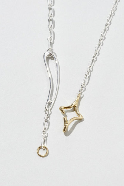GOLDY Duo Link Chain Twinkle Necklace