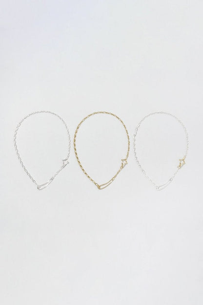 GOLDY Duo Link Chain Twinkle Necklace