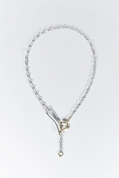 GOLDY Duo Link Chain Twinkle Necklace