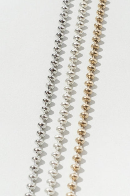 GOLDY metal twins heart necklace