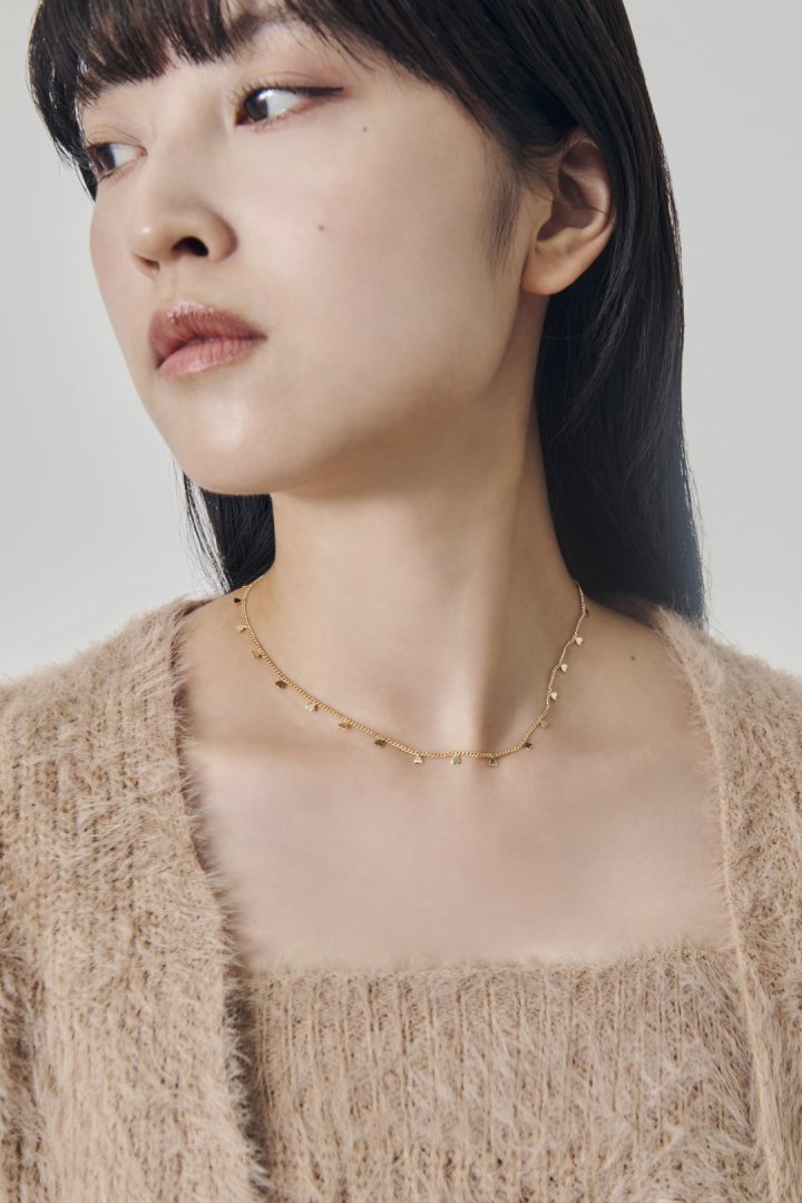 GOLDY station petite heart necklace