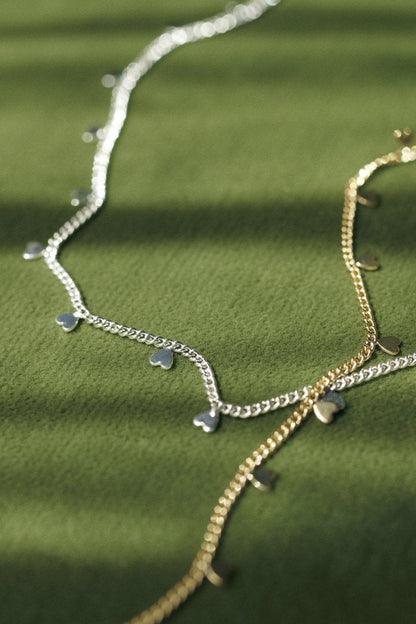 GOLDY station petite heart necklace