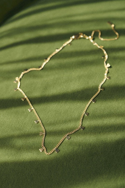 GOLDY station petite heart necklace