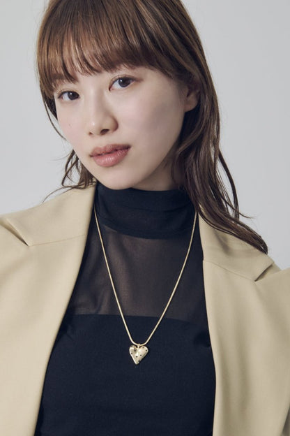 GOLDY ドット ハート メタル ネックレス - Image 8