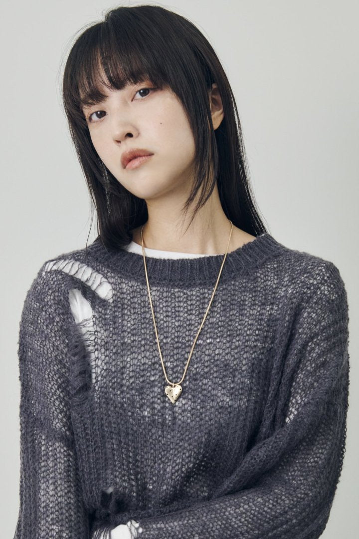 GOLDY ドット ハート メタル ネックレス - Image 13