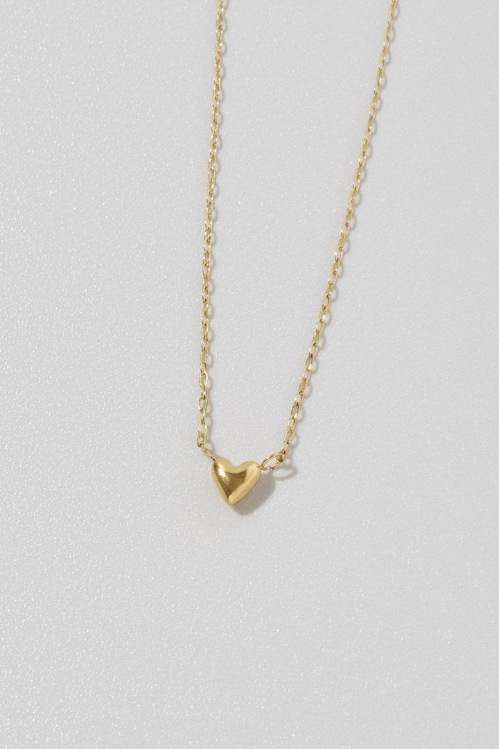 GOLDY プチ ハート ステンレス ネックレス - Image 3