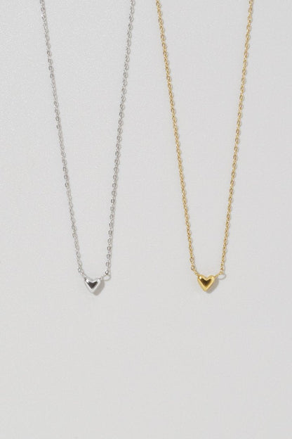 GOLDY プチ ハート ステンレス ネックレス - Image 10