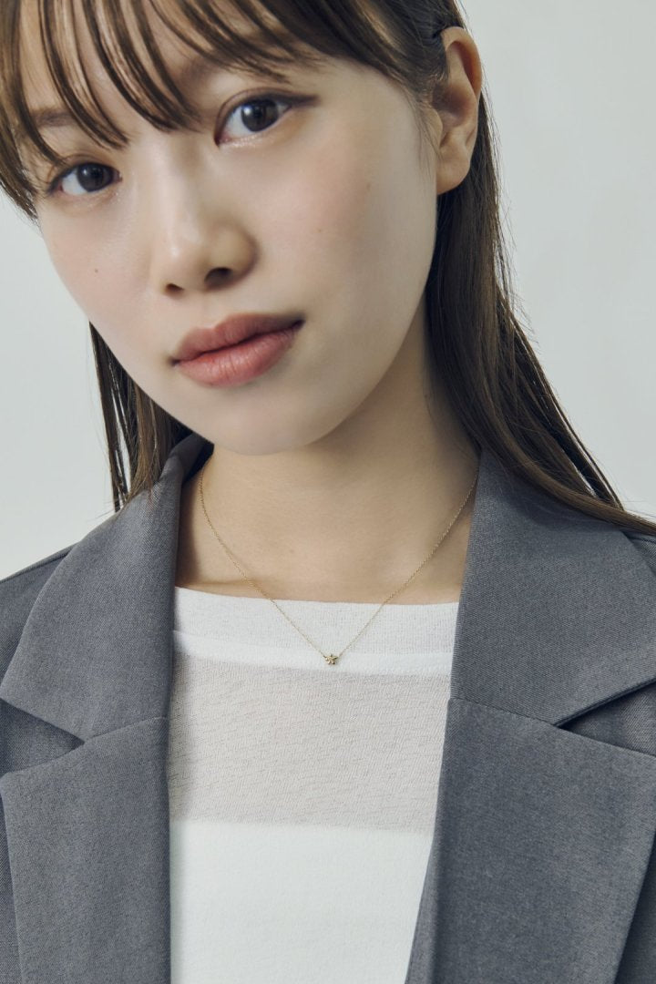 GOLDY プチ フラワー ステンレス ネックレス - Image 5