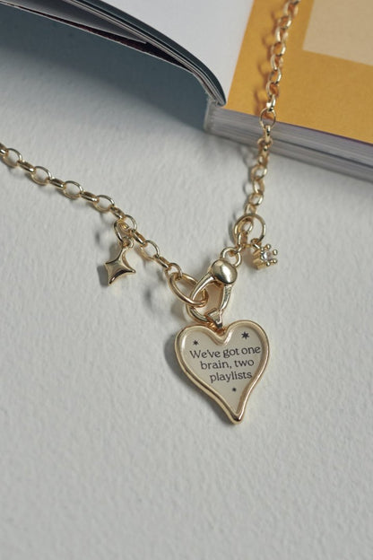 GOLDY color heart message necklace - Image 20
