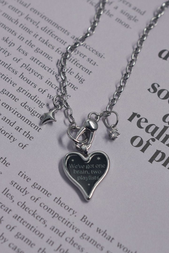 GOLDY color heart message necklace - Image 19