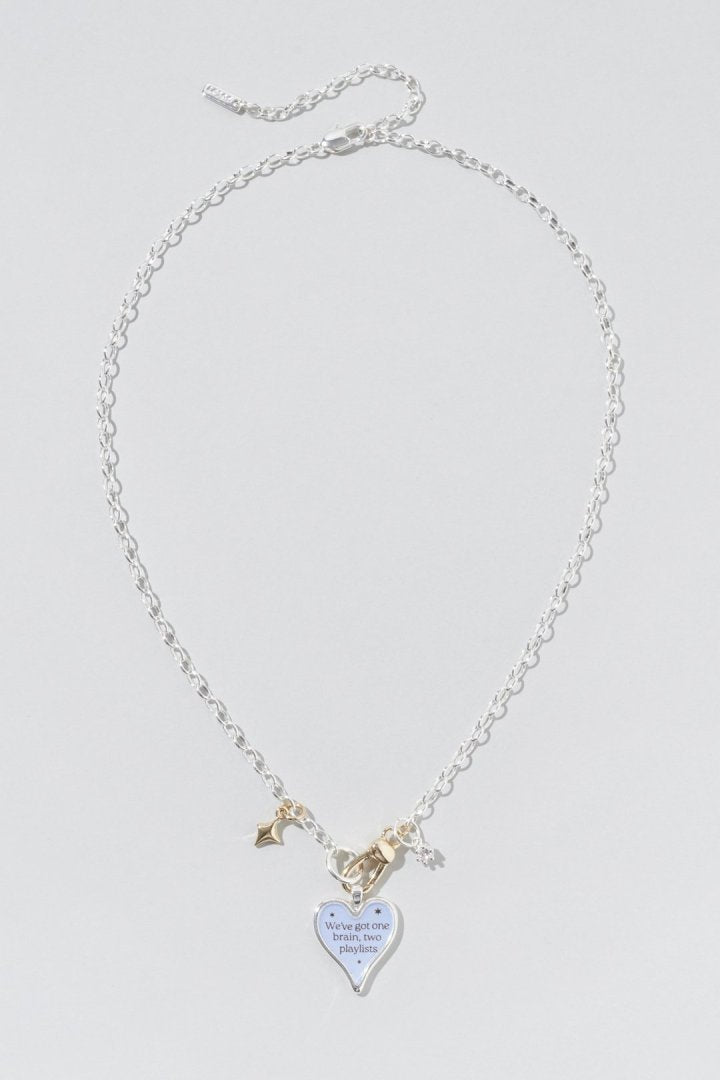 GOLDY color heart message necklace - Image 2