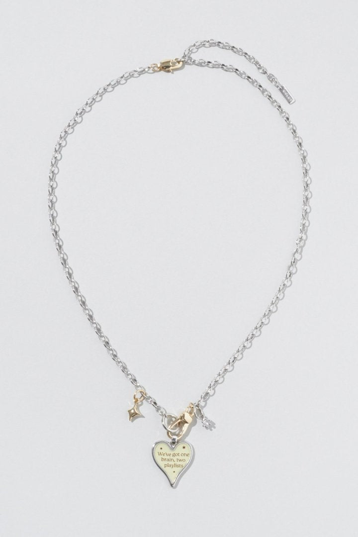 GOLDY color heart message necklace - Image 3