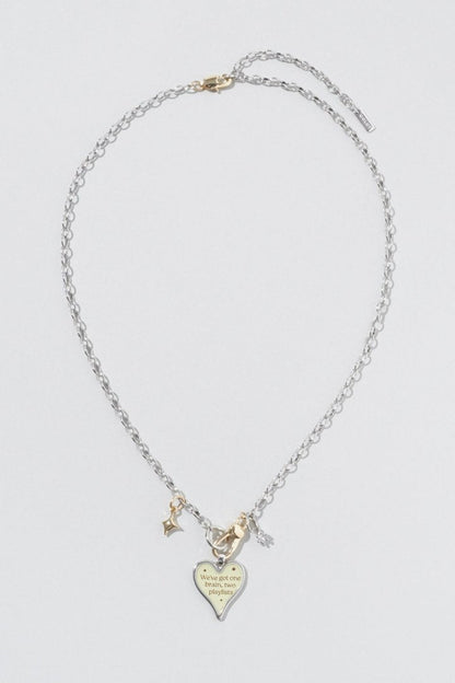 GOLDY color heart message necklace - Image 3